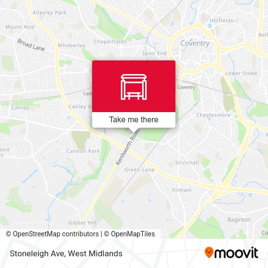 Stoneleigh Ave map