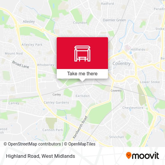 Highland Road map