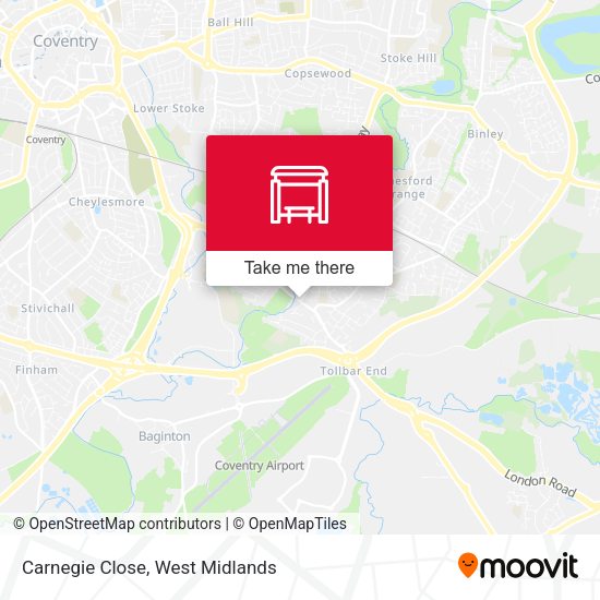 Carnegie Close map