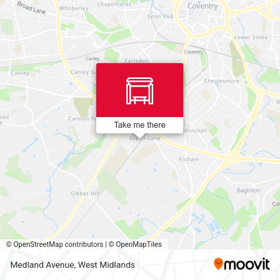 Medland Avenue map