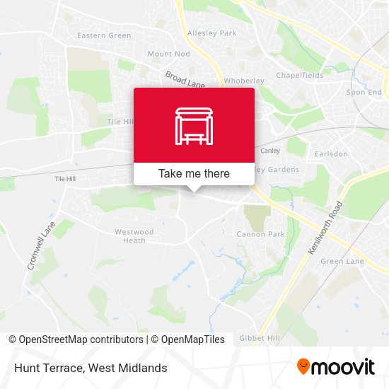 Hunt Terrace map