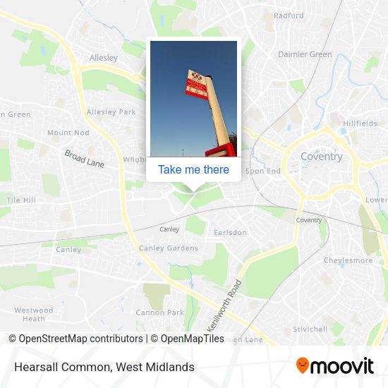 Hearsall Common map