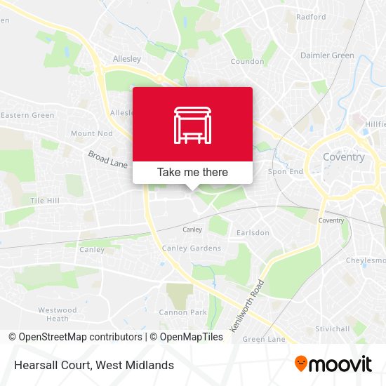 Hearsall Court map