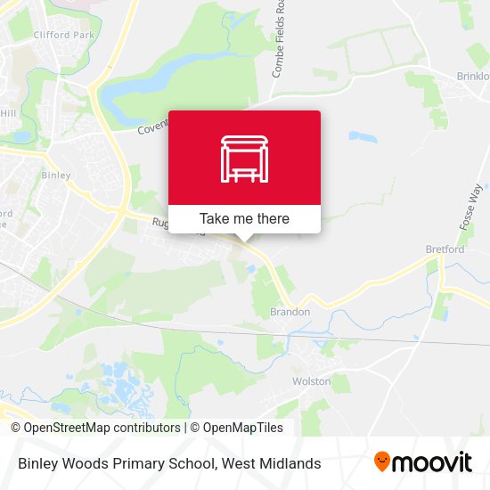 Binley Woods Primary School map