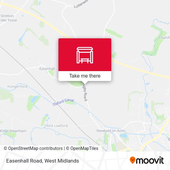 Easenhall Road map