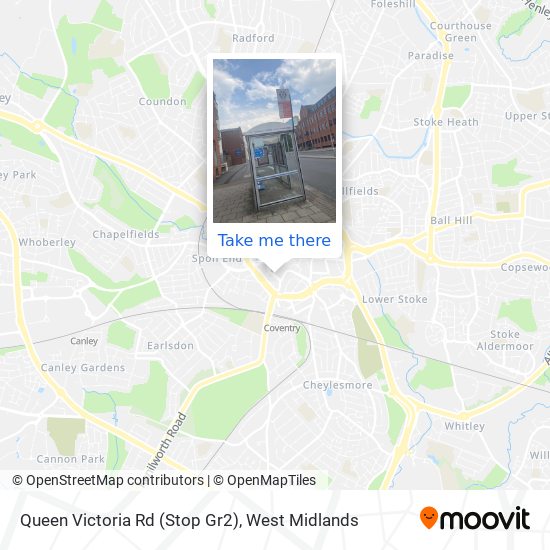 Queen Victoria Rd (Stop Gr2) map