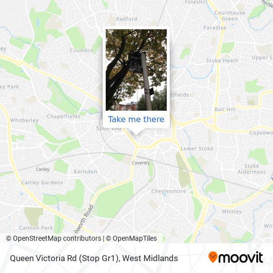Queen Victoria Rd (Stop Gr1) map