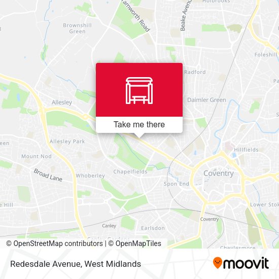 Redesdale Avenue map