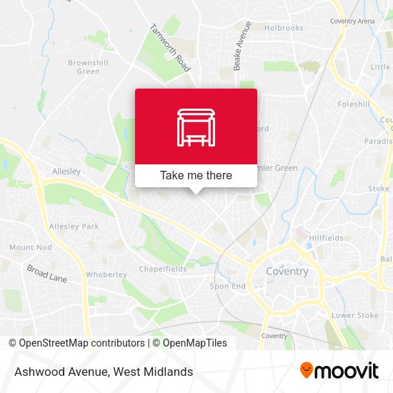 Ashwood Avenue map