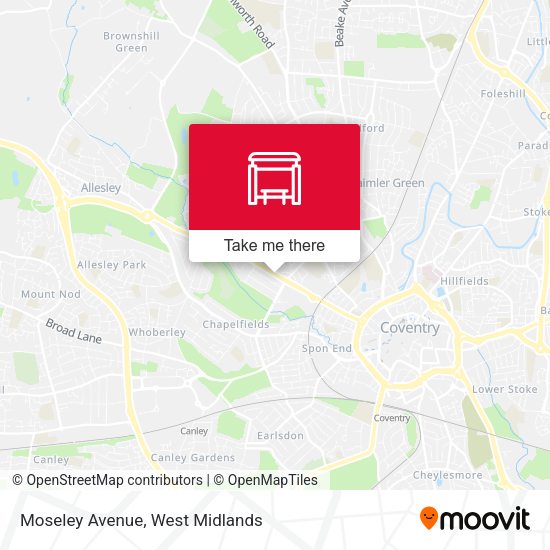 Moseley Avenue map