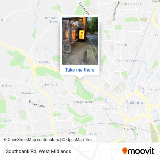 Southbank Rd map