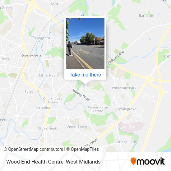 Wood End Health Centre map