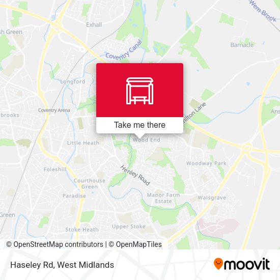 Haseley Rd map