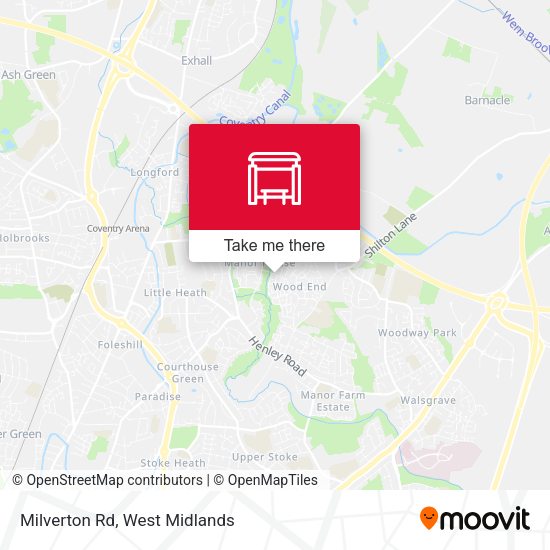 Milverton Rd map