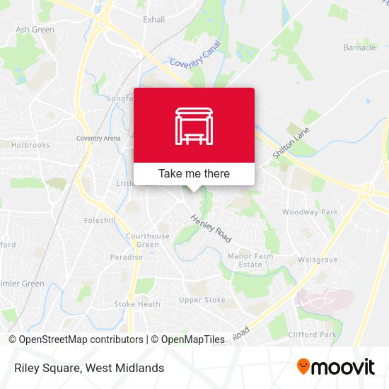 Riley Square map