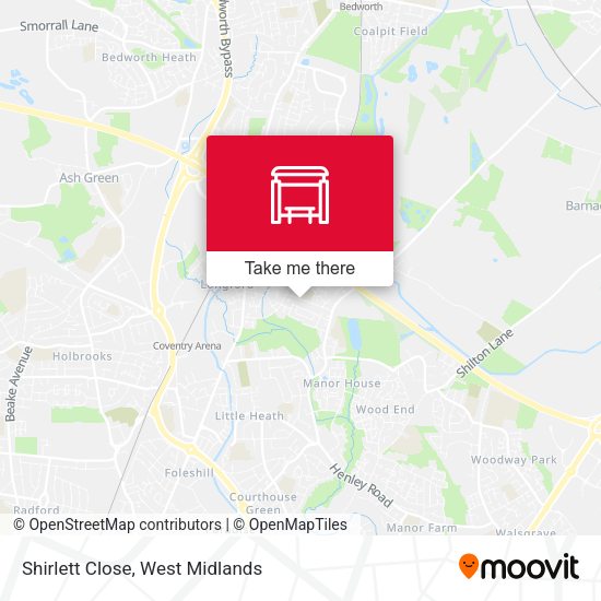 Shirlett Close map