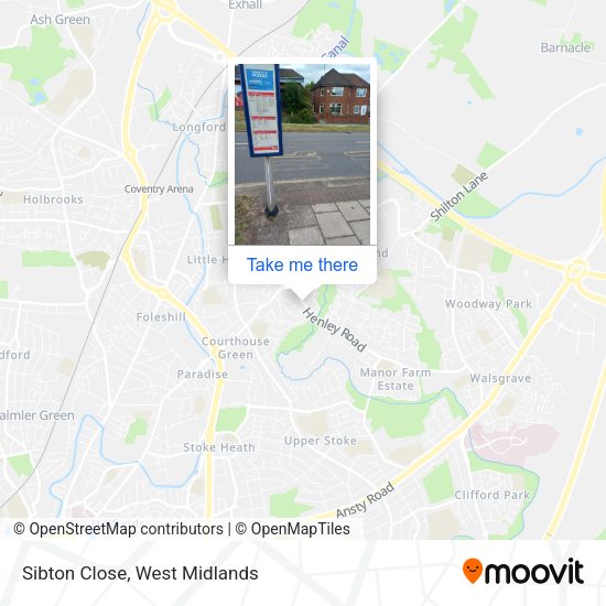 Sibton Close map