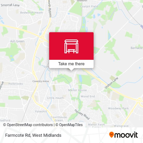 Farmcote Rd map
