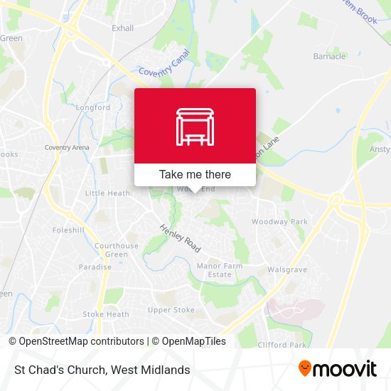 St Chad's Church map