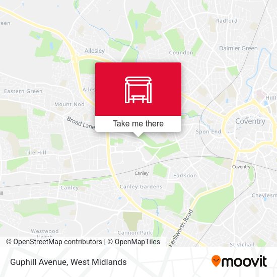 Guphill Avenue map