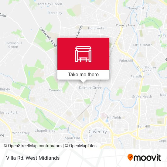 Villa Rd map