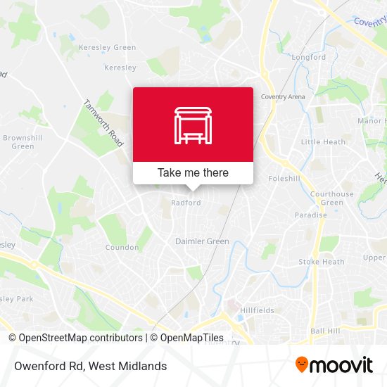Owenford Rd map