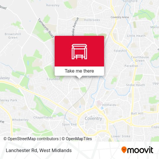 Lanchester Rd map
