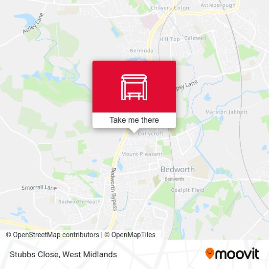 Stubbs Close map
