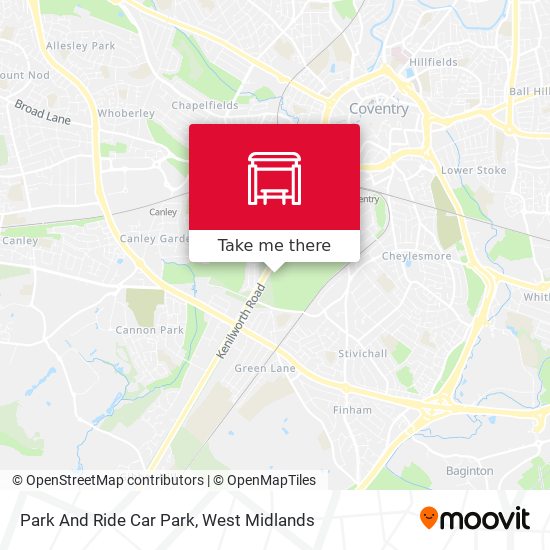 Park And Ride Car Park map