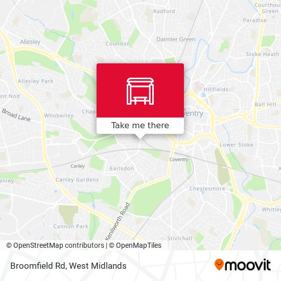 Broomfield Rd map