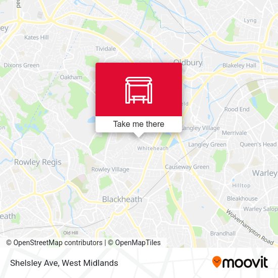 Shelsley Ave map