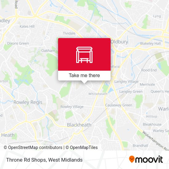 Throne Rd Shops map