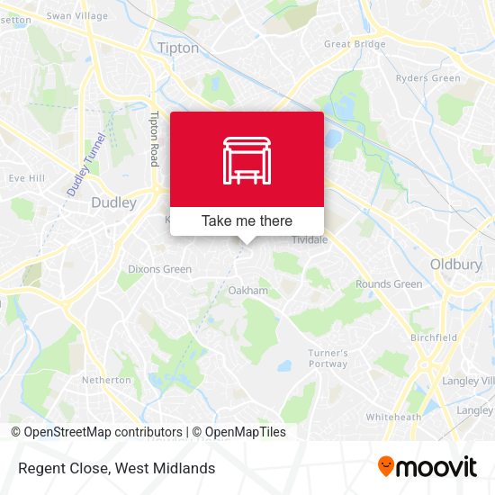 Regent Close map