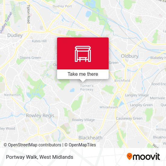 Portway Walk map