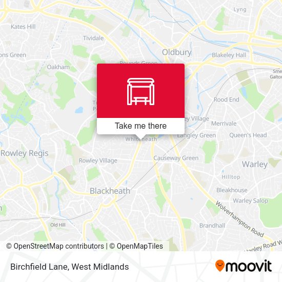 Birchfield Lane map