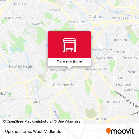 Uplands Lane map