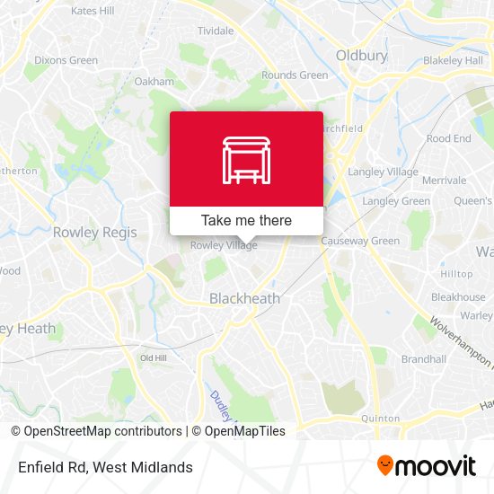 Enfield Rd map