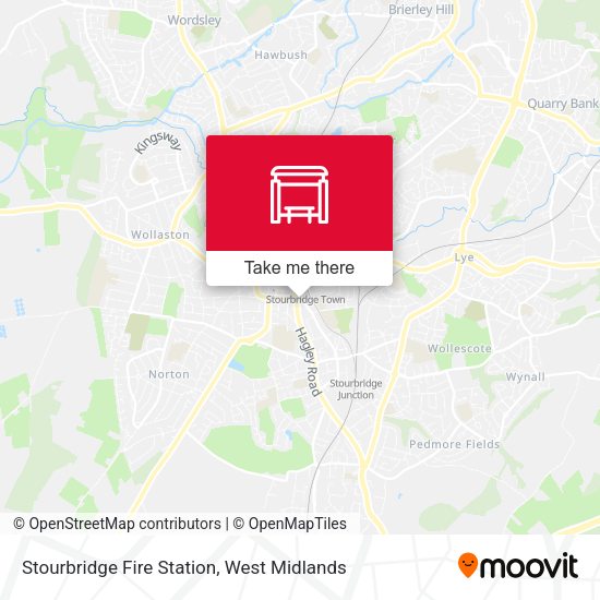 Stourbridge Fire Station map