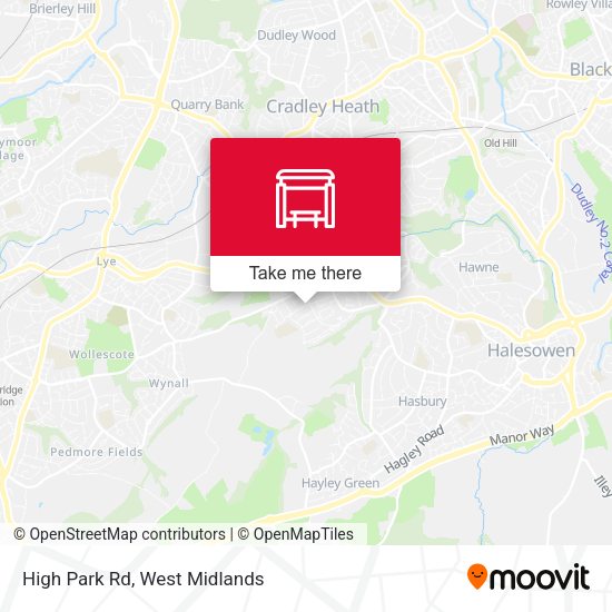 High Park Rd map
