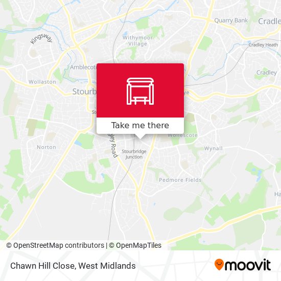 Chawn Hill Close map