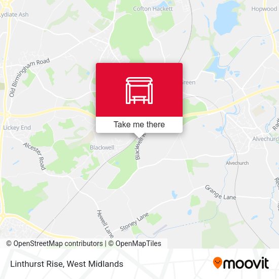 Linthurst Rise map