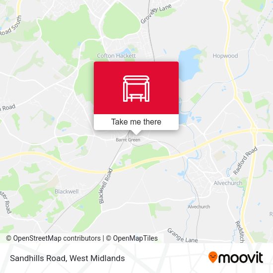 Sandhills Road map