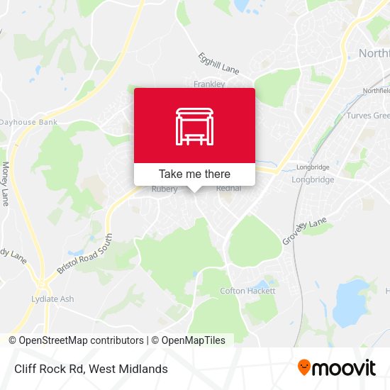 Cliff Rock Rd map