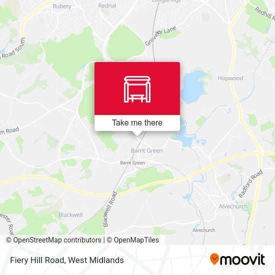Fiery Hill Road map
