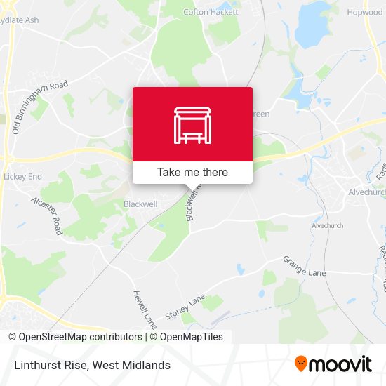 Linthurst Rise map