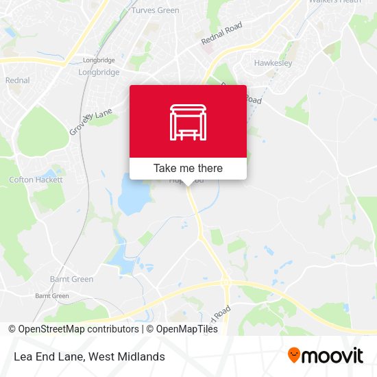 Lea End Lane map