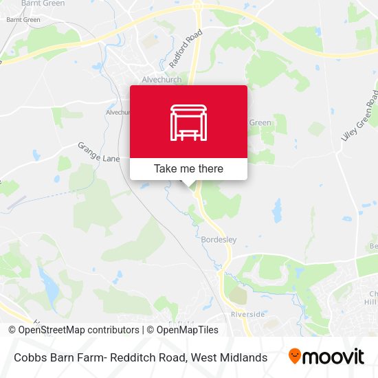Cobbs Barn Farm- Redditch Road map