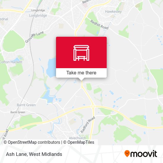 Ash Lane map