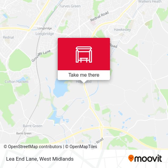 Lea End Lane map