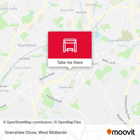 Granshaw Close map